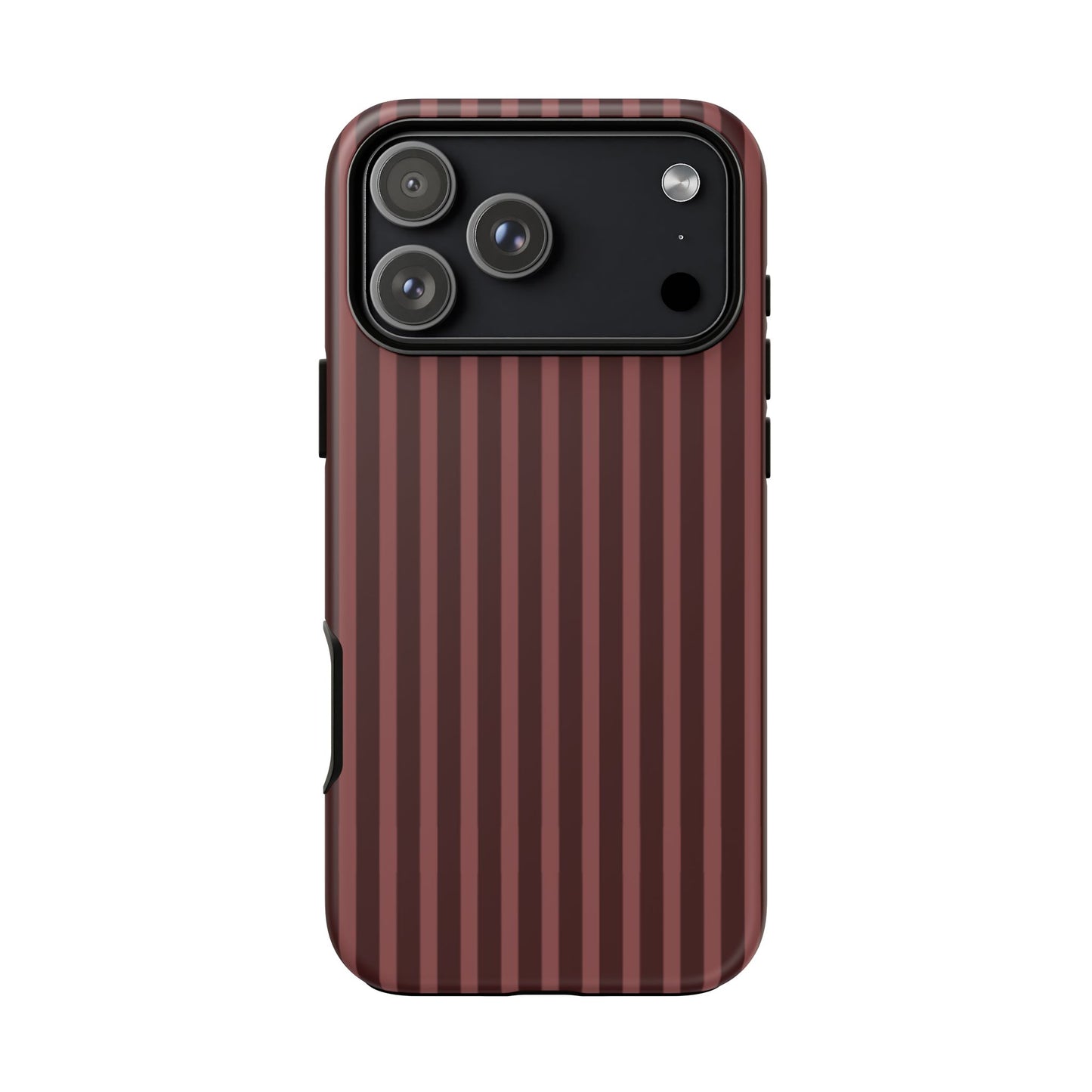 Striped Double Burgundy  — Tough Phone Case